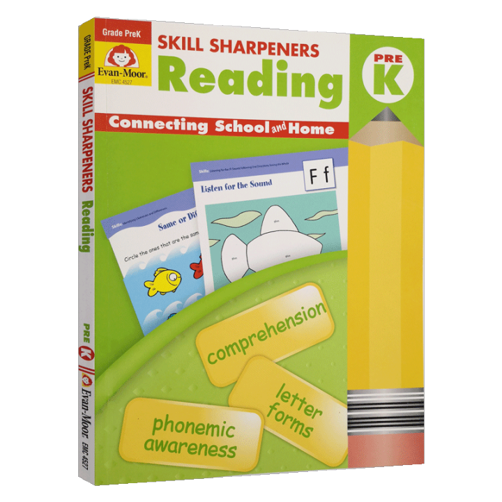 Evan moor skill sharpeners reading pre K English original teaching auxiliary English Reading