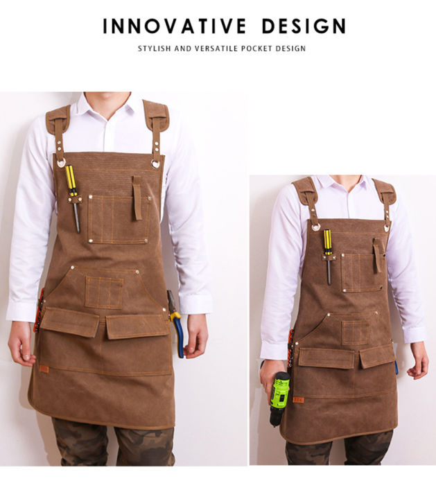 roast-coffee-apron-attendant-work-clothes-carpenter-apron-canvas-work-apron-barber-apron-restaurant-work-apron