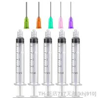 hot【DT】▫☞◆  5pcs 14G 15G 18G 20G 21G Glue Ink Syringe Crimp Sealed-Blunt Needle Tips 5ml Capacity Transparent Plastic Syringes