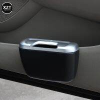 ♝♞✐ Universal Mini Car Trash Bin Auto Seat Back Door Hanging Storage Box Multifunctional Trash Can ABS Organizer Car Accessories