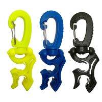 Regulator Double BCD Hose Holder with Clip Buckle Hook for Scuba Diving Snorkeling  Floaties