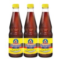 Deksomboon Fish Sauce 700 ml x 3 Bottles.เด็กสมบูรณ์ น้ำปลาแท้ 700 มล. x 3 ขวด