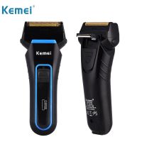 ZZOOI Kemei Rechargeable Electric Shaver for Men Razor Floating Heads Beard Trimme Twin Blade Face Shaver Professional Shaving