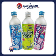 Nước soda có ga Sangaria chai nhôm 500g nhiều vị, hàng nội địa Nhật