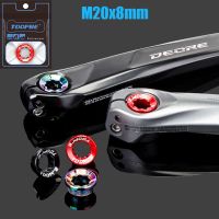 M20x8mm MTB Bicycle Chainwheel Bolts Titanium MTB Road Bike Crank Cover Arm Lid Cups BB Bottom Bracket Fixing Screw for SHIMANO