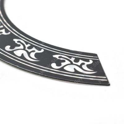‘【；】 92Mm 104Mm Hard PVC Guitar Circle Sound Hole Rosette Inlay Sticker For Acoustic Guitars Decal Accessories