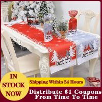 Christmas Table Runner/XMAS Decor/Christmas Element Pattern Tablecloth/Creative European And American Style/Home Dressing 2023