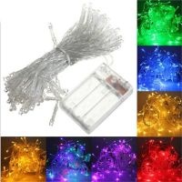 ○❂ 7 Color LED Fairy String Lights Battery Operated outdoor Waterproof LED String Light Christmas Birthday Home Party Decor Lamp