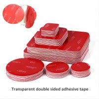 ▫ↂ Transparent Acrylic Double-Sided Adhesive Tape Strong Adhesive Patch Waterproof No Trace High Temperature Resistance