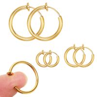 5/1Pairs Stainless Steel Without Ear Holes Clip Hoops Without Drilling Earring for Clip Earring Without Piercing Jewelry Making Coil Springs