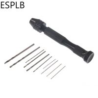 【DT】hot！ ESPLB Hand Bit with 10pcs/20pcs Twist Drills Tools Aluminum Alloy for Woodworking Drilling