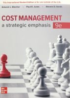 Chulabook(ศูนย์หนังสือจุฬาฯ)|c221|9781265714550|COST MANAGEMENT: A STRATEGIC EMPHASIS (ISE)