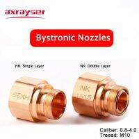 Bystronic หัวฉีดเลเซอร์ OEM Nk/hk ซีรีส์เดี่ยว/สองชั้นขนาด0.8-4.0มม. M10เกลียวสำหรับตัดไฟเบอร์ HK15 3-01912