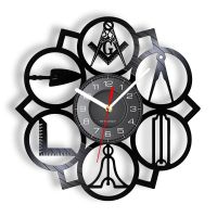 นาฬิกาแขวนผนังโลโก้อิฐนาฬิกาแผ่นเสียงวินเทจ,(นาฬิกาแขวนผนัง) นาฬิกาติดผนังแบบทันสมัยประดับตกแต่งนาฬิกาของขวัญ