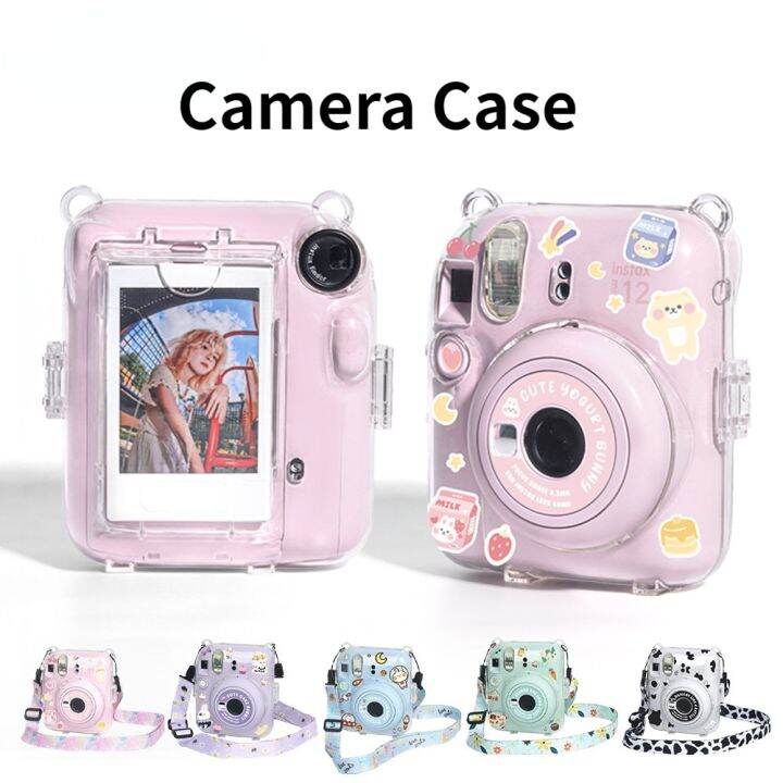 instax-mini-11กระเป๋าใส่ภาพถ่ายเคสใสเคสกระเป๋าเก็บของภาพกรอบคริสตัลชุดสติกเกอร์เชือกเคสกล้อง