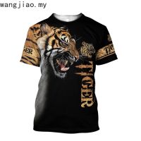2023 Customized Fashion Summer Men t-shirt Premium Tiger Skin 3D Printed T-Shirt Harajuku Casual short Sleeve Tee shirts Uni，Contact the seller for personalized customization