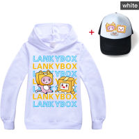 Lankybox แฟชั่นเสื้อผ้าเด็กแขนยาวสาว Hoodie ฤดูใบไม้ร่วงเด็ก Hoodie กับกระเป๋าชายหญิงการ์ตูน100% Cotton