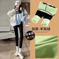 CXSC Store สุทธิสีแดงฤดูหนาว Plus กำมะหยี่หนา Shark กางเกงผู้หญิง Outerwear Leggings 2022ใหม่สูงเอวแน่นโยคะตุ๊กตาบาร์บี้กางเกง