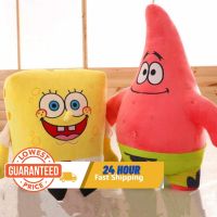 HOT!!!▼ pdh711 35cm Spongebob Patrick Star Doll Stuffed Toys Patrick and Pink Spongebob Squarepants Plush Toy 海绵宝宝派大星卡通公仔