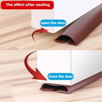 Under Door Draft Stopper Sealing Strip Sound Proof Noise Reduction Draft Stopper Dustproof Flexible Arched Bottom Seal Strip Gap Decorative Door Stops