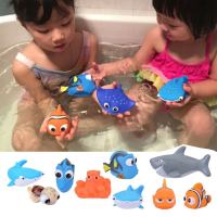 [COD] Blithe 4ชิ้นของเล่นอาบน้ำเด็กของเล่นฉีด Nemo Dory ปลาลอยลอยลอยสัตว์