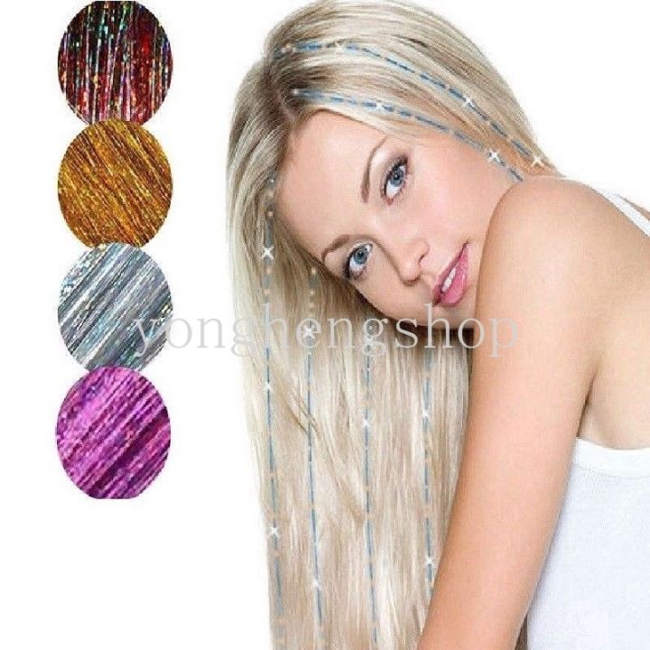 100cm-glitter-sparkle-shiny-dazzles-hair-tinsel-rainbow-holographic-twinkle-hair-extensions-highlights-hippie-braiding-headdress