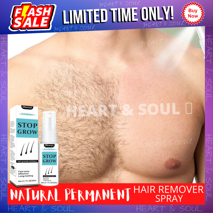 😍Stop Grow Hair Growth Inhibitor Spray😍 Painless Hair Removal Cream