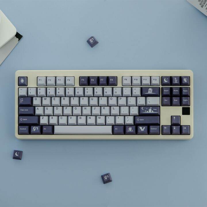 GMK Midnight keycap 129 Keys Cherry Profile PBT Five-Sided Sublimation ...