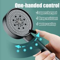 ♤ 5 Modes Shower Head Adjustable High Pressure Water Saving Shower Head Water Massage Shower Head for Bathroom Accessories