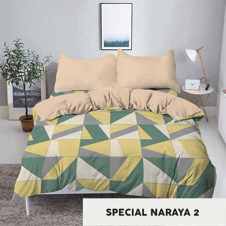 Kintakun DLuxe Special Edition Bed Cover Set SPREI FLAT Uk. 180x200