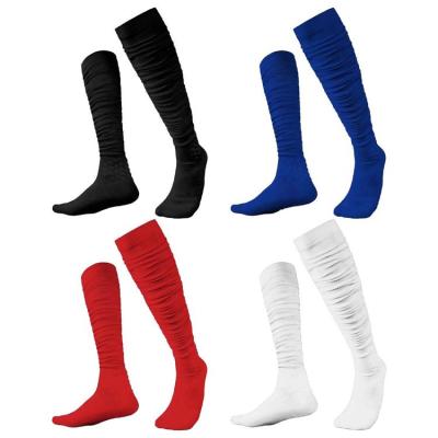 Scrunch Socks Long Soft Cotton Youth Scrunch Football Socks Ankle Support Scrunched Sock Football Leg Sleeves for Outdoor Sports methodical