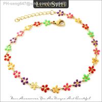 【CW】۩☒  LUXUSTEEL New Boho Colorfully Anklet Stainlesss Beach Chain Leg Jewelry