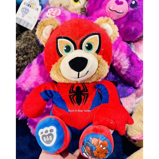 ตุ๊กตาสไปเดอแมน-ซุปเปอร์-ฮีโร่-มาเวล-บิ้วอะแบร์-marvel-spiderman-bear-สินค้ามือสองสภาพเยี่ยม
