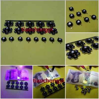 20PCS 3W High Power UV ultraviolet 365nm 380nm 395nm black LED Lamp Light Rechargeable Flashlights