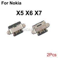 Aocarmo อะไหล่คอนเนคเตอร์แท่นชาร์จสำหรับ Nokia X5 X6 X7การชาร์จ Usb Ta-1099