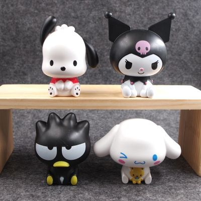 ✅Santio ตุ๊กตาของเล่นสำหรับเด็ก,ตุ๊กตาซินนามอรอลจาก Hello Kitty Kuromi ของตกแต่งการ์ตูนแอ็กชันฟิกเกอร์เค้กแบบ DIY ตกแต่งของเล่นของขวัญสำหรับเด็ก