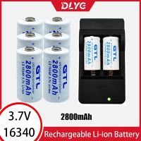 【CW】 New 3.7V 2800mAh Lithium 16340 Battery CR123A Rechargeable Batteries CR123 for Flashlight Cell Charger