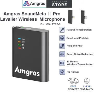 Amgras SoundMeta pro ANC Microphone Mini Lavalier Noise