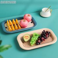 【CC】▥✇❏  Drainage Tray Vegetable   Fruit Organizer Dish Drying Rack Removable Supplies