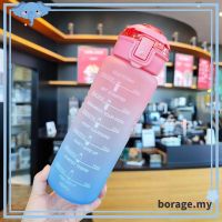 ✻☊ BORAGE Travel Sports Water Bottle Leakproof Kettle Drinking Cup 1000ml High-capacity Water Jugs/Multicolor