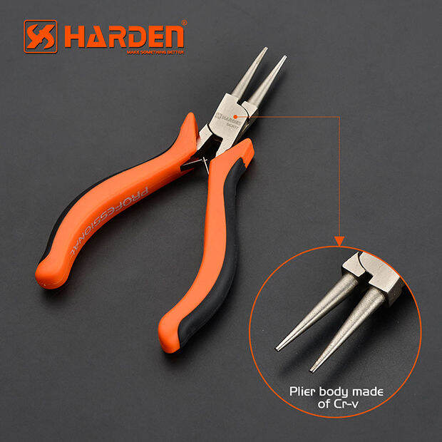 คีมปากแหลม-คีม-ขนาด-4-5-นิ้ว-professional-mini-round-nose-plier-harden-560307