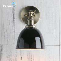 Permo วินเทจ Wandlamp 6.5 โคมไฟติดผนังสีดำที่ทันสมัยผนังเชิงเทียนอุตสาหกรรมบันไดโคมไฟติดผนังติดตั้งปีใหม่คริสต์มาสตกแต่ง