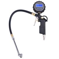 Car Digital Tire Inflator Pressure Gauge with Dual Head Chuck for AUTO RV Truck Motorcycle Bike Air Pump Compressor Drop Ship