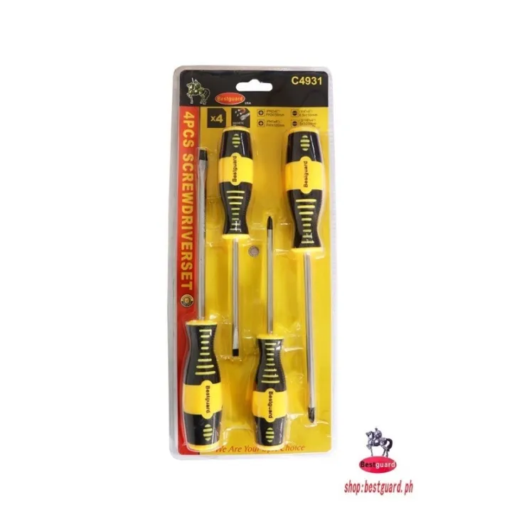 Bestguard 4pcs Screw driver set C4931 Screwdriver set stanley