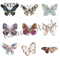 【hot sale】 卐❒ B36 SKEDS Fashion Full Crystal Butterfly Women Brooches Pins Luxury Insect Series Cute Badges Vintage Suit Clothing Accessories Gift