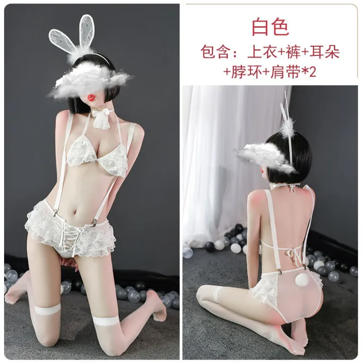 469 ชุดชั้นในเซ็กซี่ชุดนอนชุดนอน Bunny Girl Temptation Lady มุมมอง Fantasias ชุดเสื้อผ้าสำหรับ