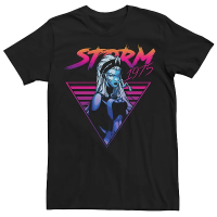 Marvel X-Men Storm 80s Retro Triangle Gradient T-Shirt men 100%cotton