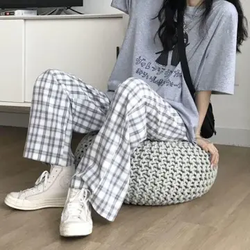 Checkered sales joggers womens