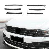 For Tiguan MK2 2016-2021 Front Bumper Mesh Center Grille Grill Moulding Strips Cover Trim