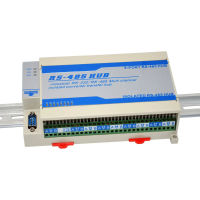 RS-485 Bus Splitter Hub ราง Din ของการป้องกันฟ้าผ่าแยกแบบสองทิศทาง8พอร์ต RS485 Repeater Splitter โมดูล